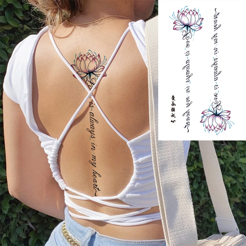 Clock Flower Tattoo Sticker Fake Tiger Lion Deer Snake Temporary Tattoo For Women Kids Black Evil Skull Tribal Totem Tatoo Paper tattoo sticker temporary tattoos