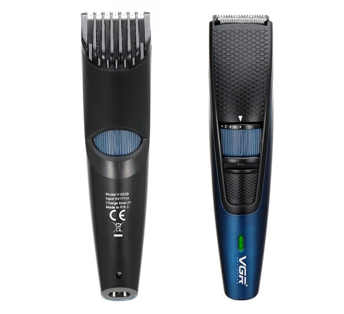 VGR 0.5-10mm 조절 가능한 남성용 수염 트리머 얼굴 그루밍 충전식 전기 헤어 클리퍼 이발기