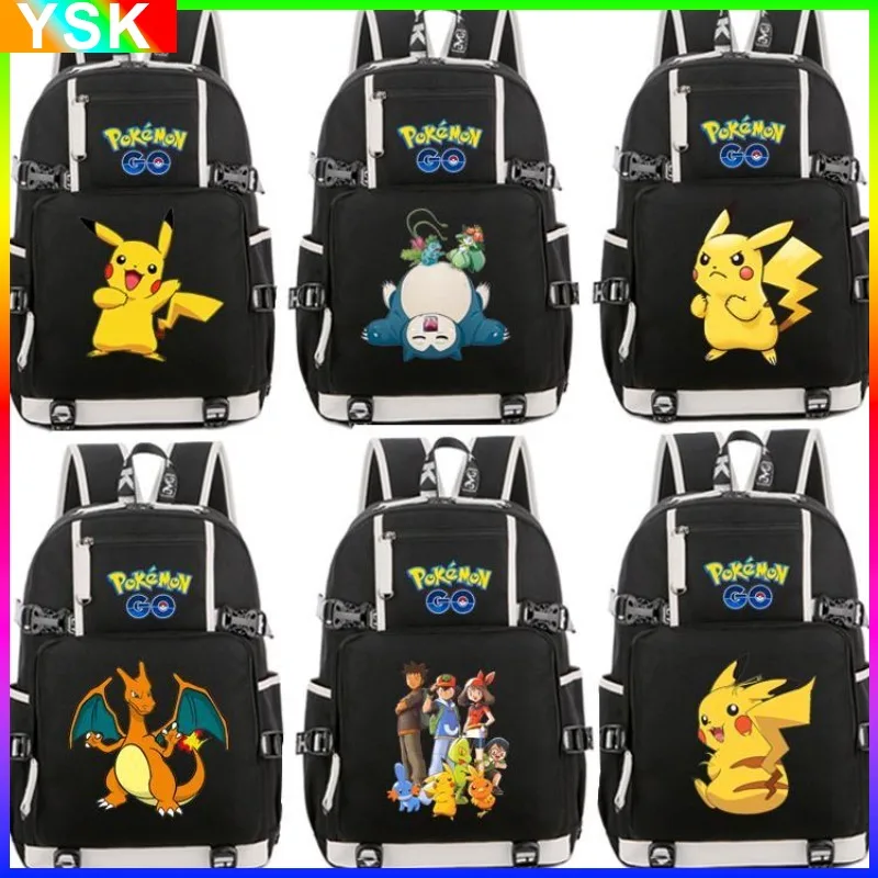 

Pokemon Pokémon Pikachu Kabi Beast Fire-breathing Dragon School Bag Men and Women Elementary and Middle School Students Backpack