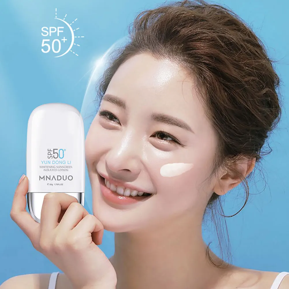Whitening UV Sunscreen Cream SPF50+ Sunblock Moisturizing Anti Aging Dust Oil Control Reduce Melanin Skin Care facial sunscreen lotion