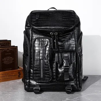 Zaini da uomo di moda Zaino di marca di lusso per uomo Zaino da viaggio di grande capacità Borse per laptop maschili Zaino con tasche multiple