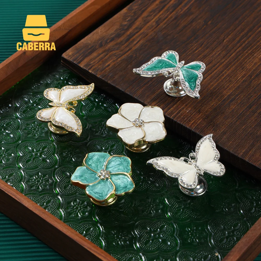 Butterfly Zinc Dresser Handles for Novelty Knobs Furniture Cupboard