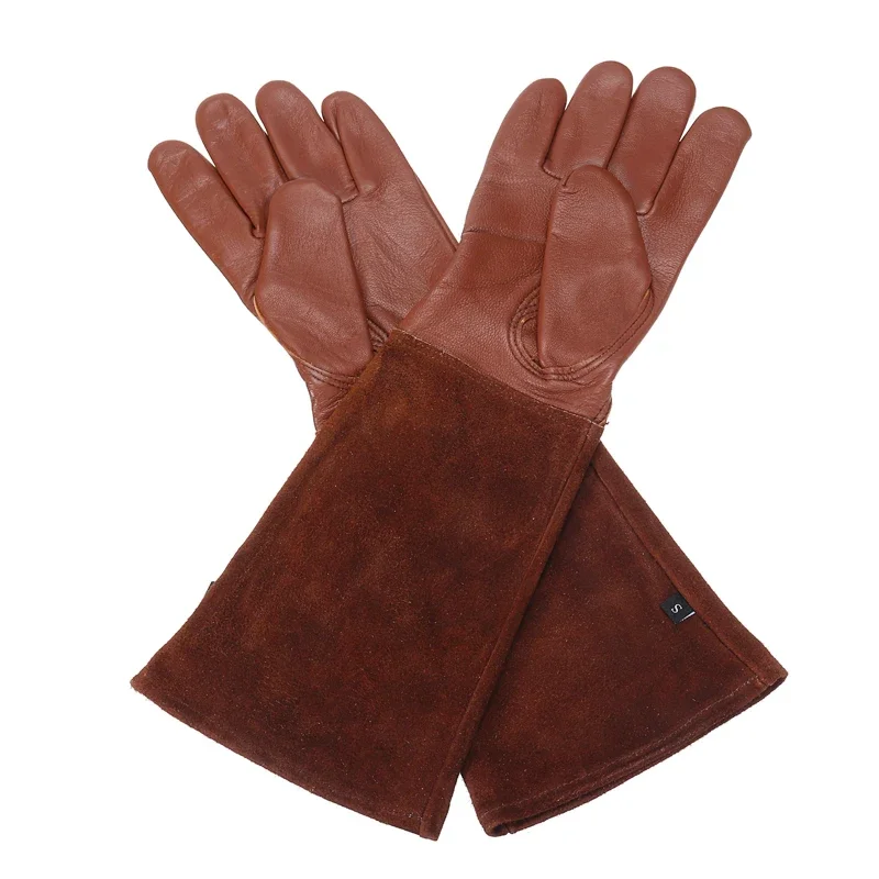 1 Pair Heavy Duty Gardening Rose Pruning Gauntlet Gloves Thorn Proof Long Sleeve Work Welding Garden Gloves 3
