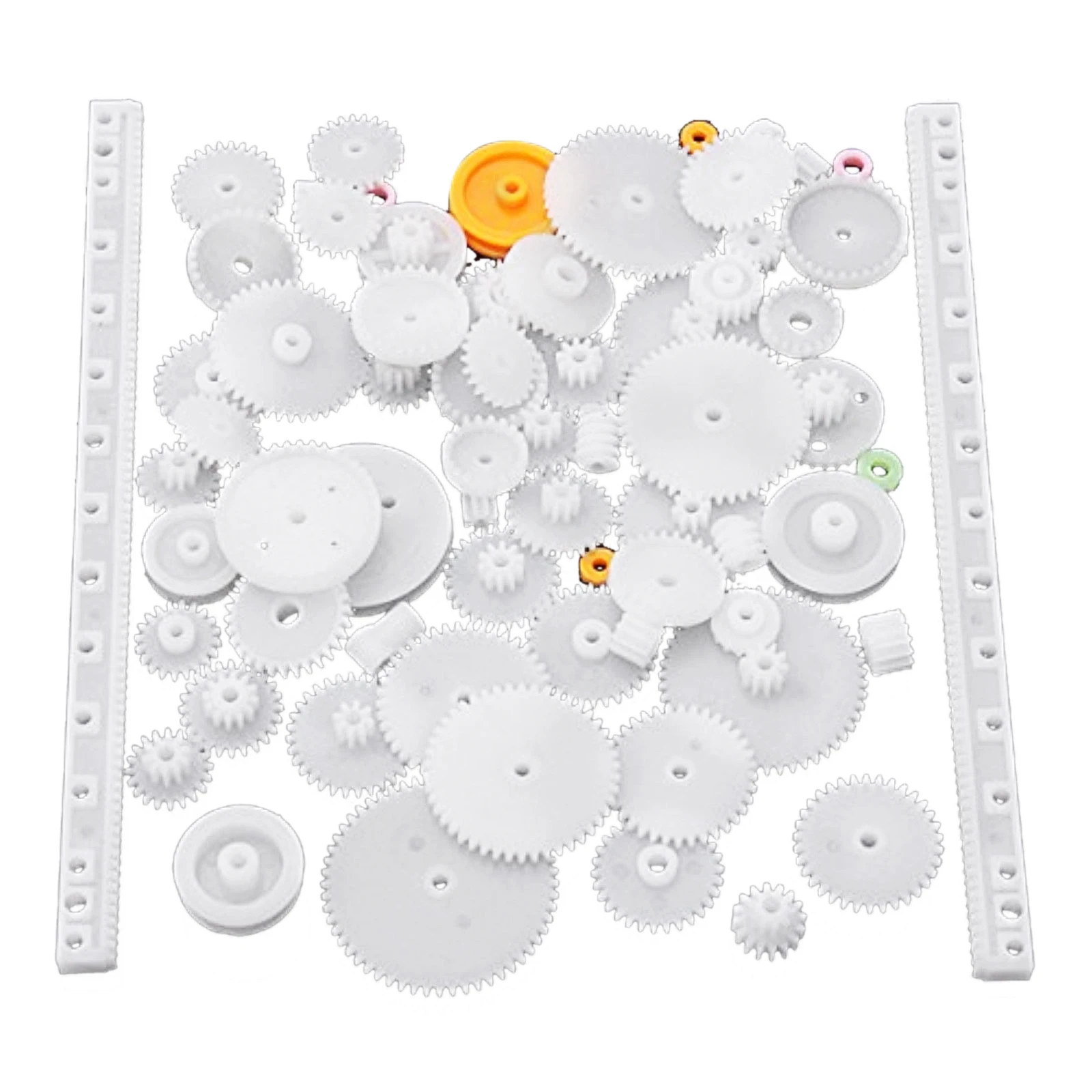 75pcs Type PC Crown Gear Single Double Reduction Worm Wheel Up Small Parts DIY Gear For Robot Smart car spindle gear crown gear