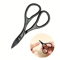 Ciseaux professionnels en acier inoxydable pour ongles, sourcils et cils, lame courbée, manucure, pédicure, coupe-ongles pour doigts et orteils 1