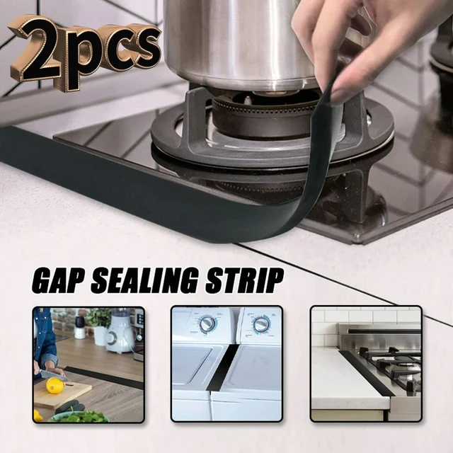 1/2pc Silicone Gap Strip Kitchen Silicone Stove Cover Kitchen Bar Crevice  Filler Seals Spills Between Counter,Oven,Washer&Dryer - AliExpress
