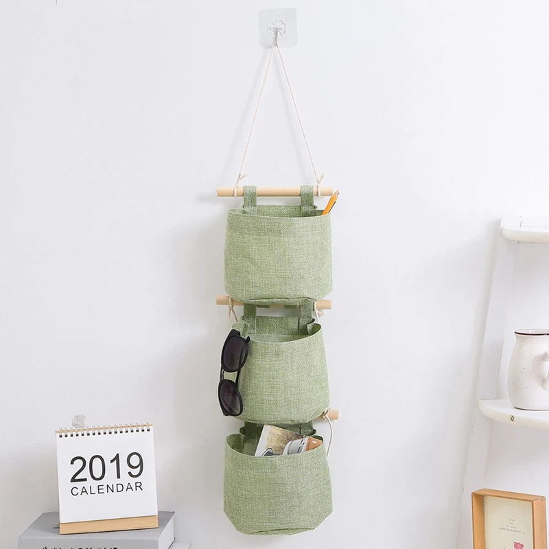 Closet Detachable Free Combination Foldable Washable Hanging Storage Bag For Room Bathroom,Green Easy Install Easy To Use