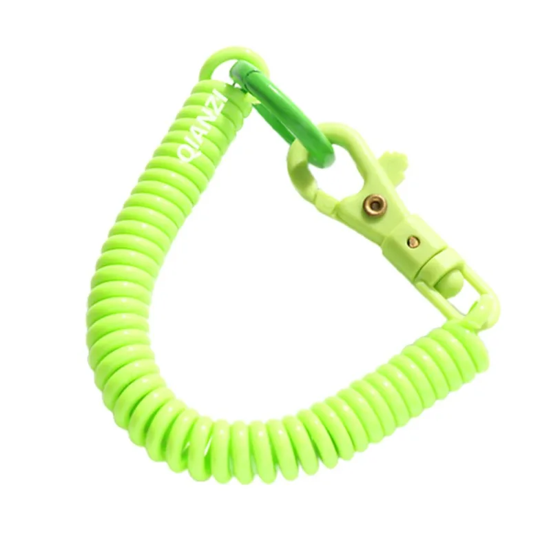 Keychain spring keychain Coil Springs Retractable Keychain Metal Clasp Key Chain Holder Lanyard