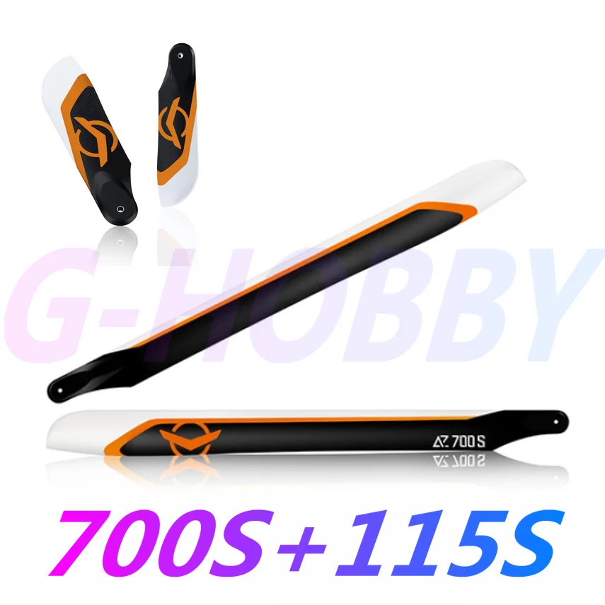 Set Pale In Fibra Di Carbonio 325mm Per Elicottero Classe 450 - Foto 3