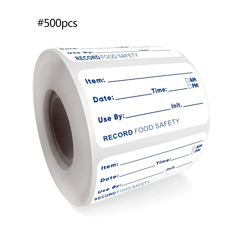 500pcs Dissolvable Food Labels Dissolvable Food Stickers label stickers Safety Storage Fit for Glass Metal Plastic Containers