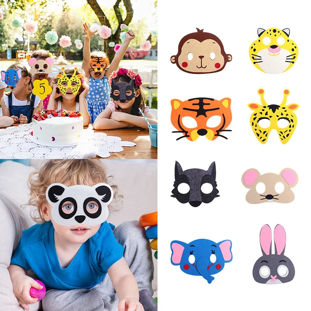 Masques animaux en papier, Déguisement enfant jungle