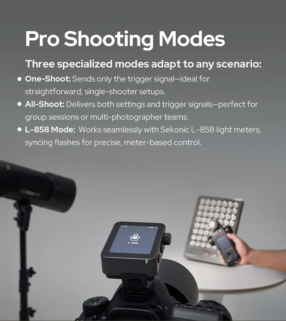 Godox X3PRO C/N/S/F/O 2.4G Wireless Flash Trigger with 2.4-inch OLED Touch Scree