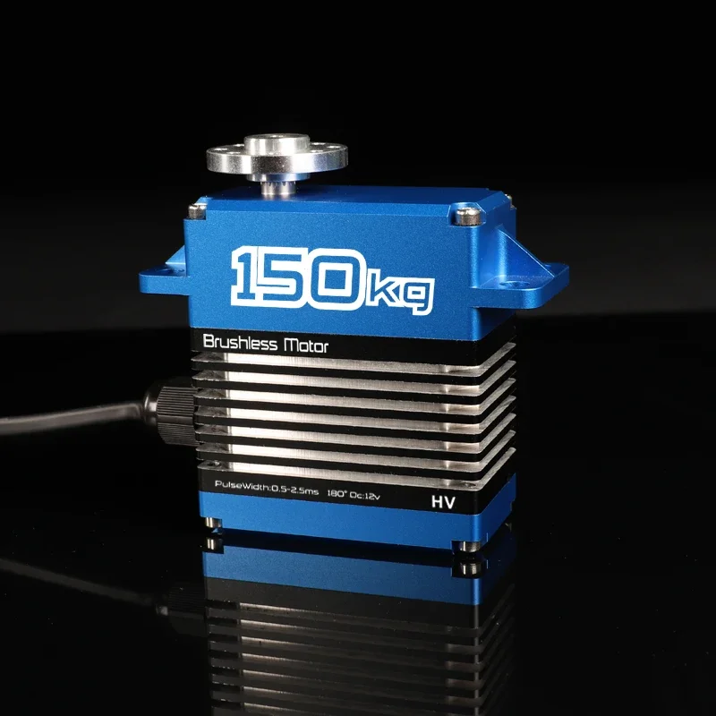 150KG Servo Large Torque 12V-16.8V High Voltage CNC Aluminium Shell Metal Gear Brushless Waterproof RC Car boat Drone Big Models 4