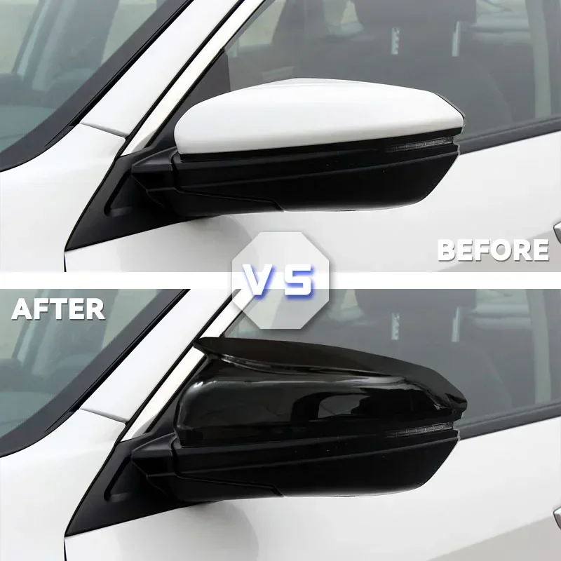 혼다 시빅 10세대 2016-2020용 좌우측 사이드 리어뷰 미러 캡 쉘 하우징 윙 미러 후방 미러 커버