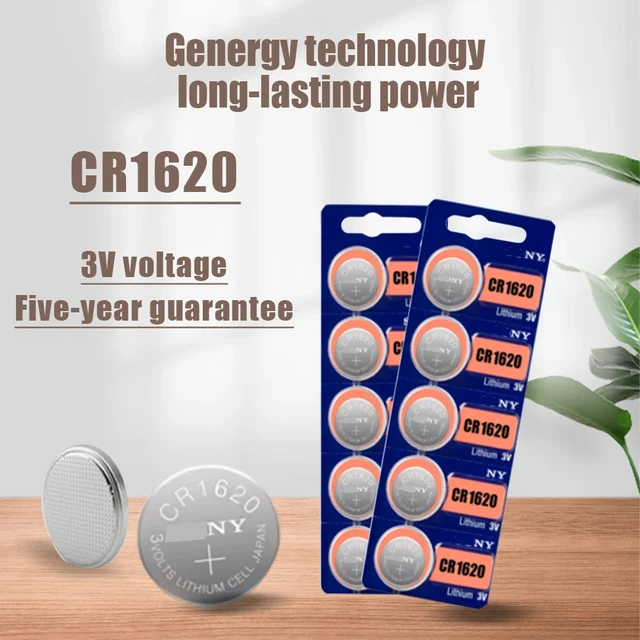 5/10PCS 100% Original CR1620 Battery 3v Button Cell Specialized Car Remote  Control Battery CR 1620 Lithium Battery Button Cell - AliExpress