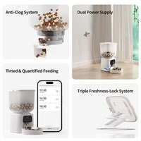 New Product 5L Smart Pet Feeder, 2.4G&5G WiFi HD Night Vision , 2-Way Talk Timed Automatic Food Dispenser for Cats Dogs 3
