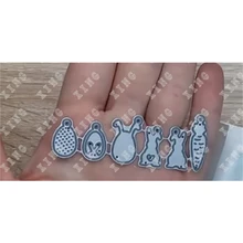 Special Sale Mini Rabbit Radish Metal Cutting Dies Mold New Diy Scrapbooking Cut Die Paper Craft Knife Mould Blade Punch Stencil