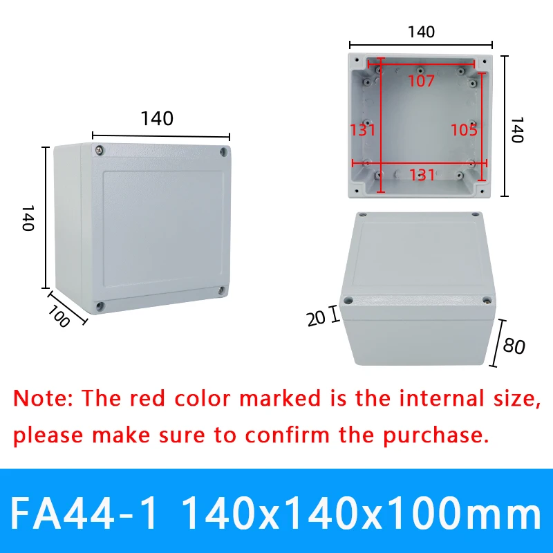 Waterproof Aluminum Electronics Housing - IP67 Outdoor Metal Junction Box