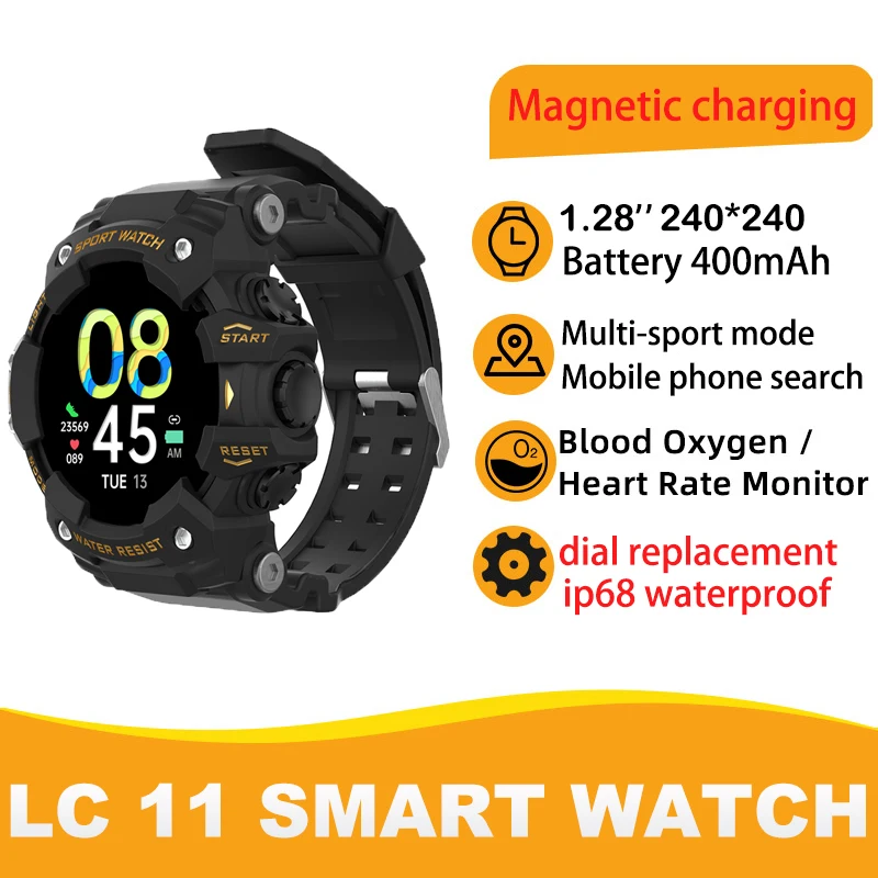 

2023 IP68 Three-proof Outdoor Sports Smart Watch Heart Rate Blood Pressure Blood Diving Waterproof Anti-falling For Men women