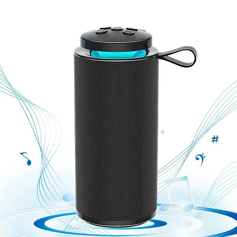 

Speakers Portable Wireless Mini Handheld Portable Speaker Punchy Bass Rich Audio And Stereo Pairing With Colorful Lights