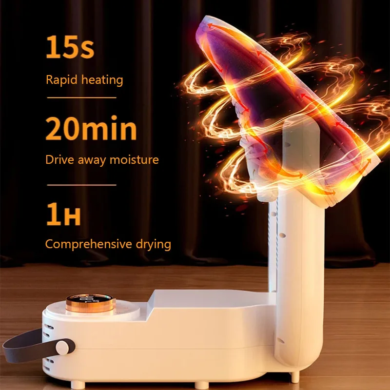 New Intelligent Timer Shoe Dryer Home Baked Shoes Dryer Foldable Retractable Deodorant Dryer Fast Drying Portable Boot Warmer 5
