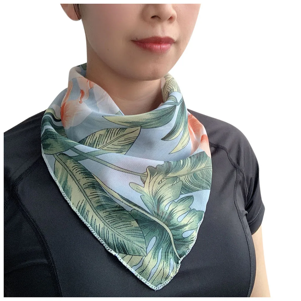 Women Sun Print Scarf Neck Scarf