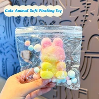 Cute Color Cat Claw Squeeze Toy Fidget Toy Rabbit Bear Squishy Pinch Kneading Toy Stress Reliever Vent Toy Kid Party Favor 1