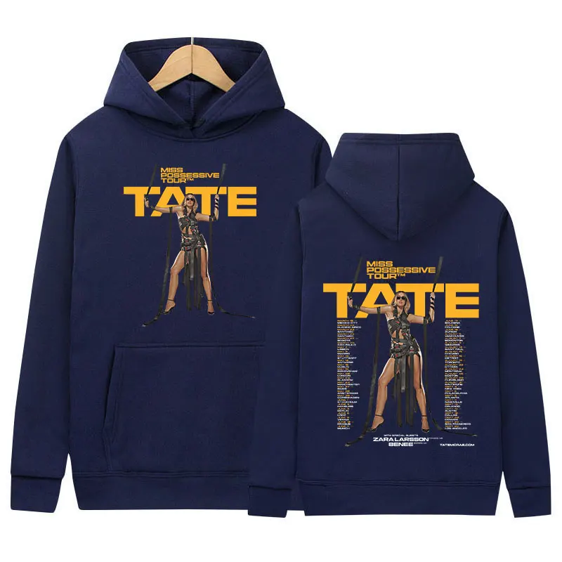 Tate McRae Miss Possessive Tour 2025 Print Hoodie Men Women Retro Harajuku High Quality Oversized Sweatshirt Fans Gift Clothing 6