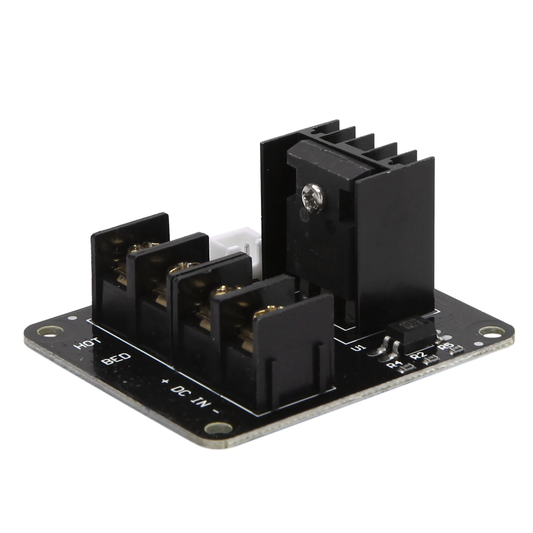 3D 프린터 핫베드 MOSFET 확장 모듈, Inc 2 핀 리드 Anet A8 A6 A2 호환 블랙