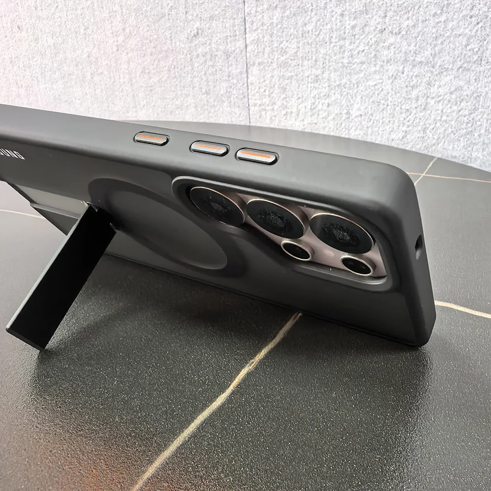 حافظة شحن مغناطيسية بحامل معدني لهاتف سامسونج جالا...