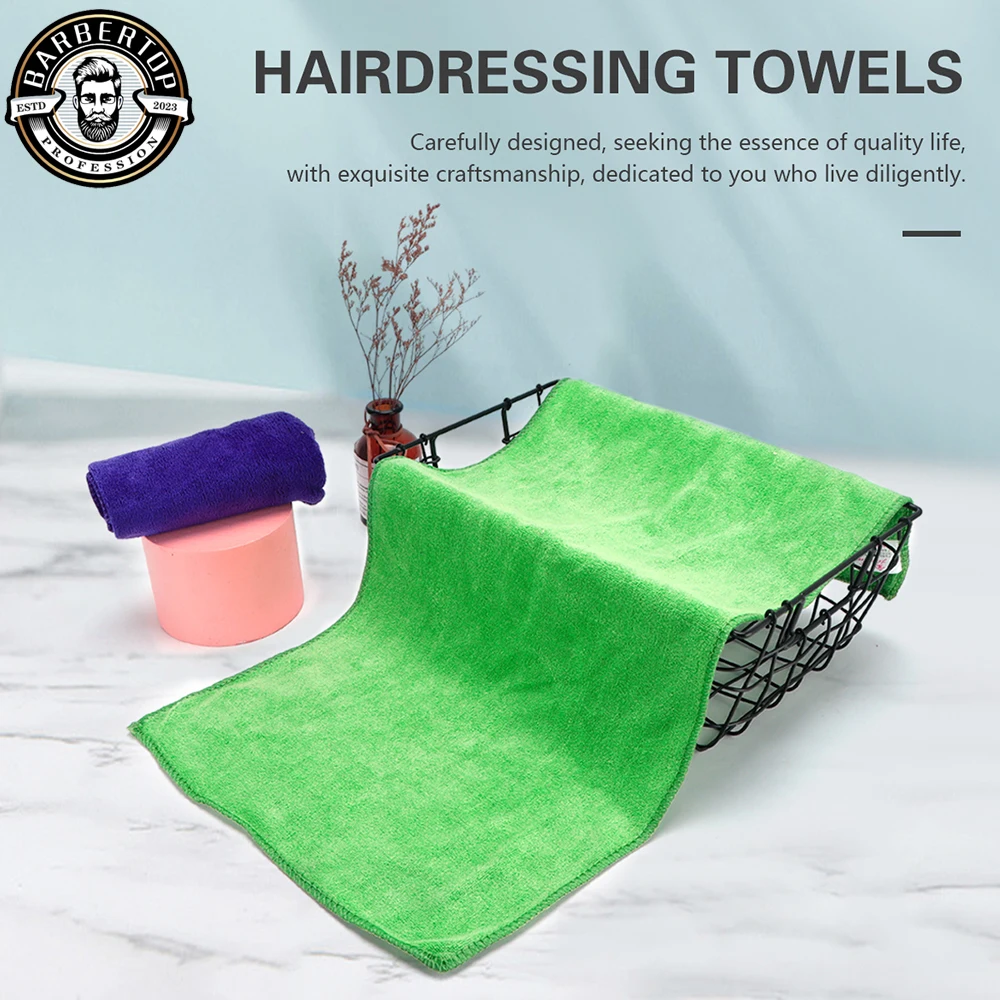 Barbershop Microfiber Bleach Proof Beauty Hair Salon Strong Water Absorption Hairdresser Spa Bath Hair Drying Towel Tools