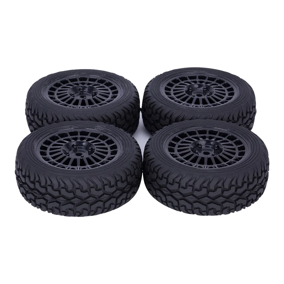 Lot De 4 Jantes 1:10 Pour Voiture De Course RC - Moyeu Roue - Plastique - Neuf