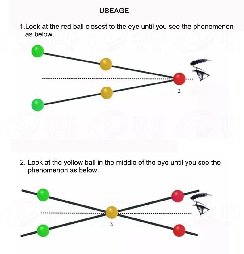 1set Children Training Diameter String Vision Convergence Insufficiency Tool Eye Care Tools New