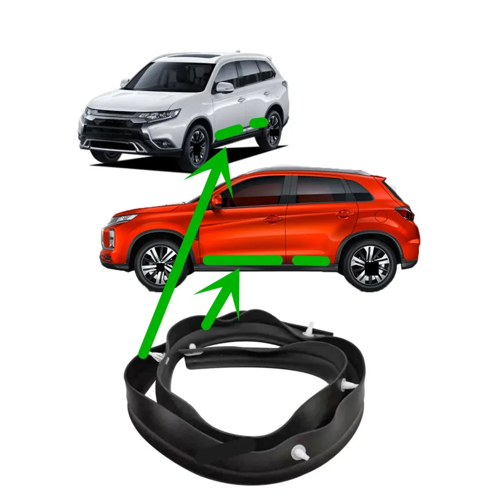 Joint De Porte En Caoutchouc Noir Pour Mitsubishi ASX - Anti-Bruit Et Courant D'Air, Autocollant