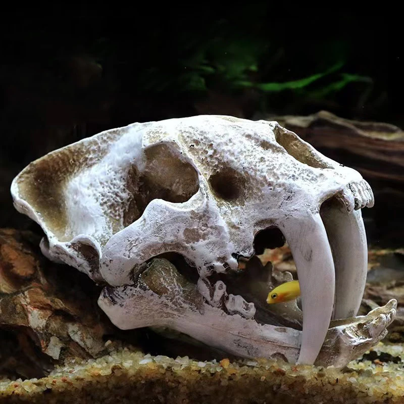 Title 10, Simulation Resin Animal Skull Ornament DIY Aqua...