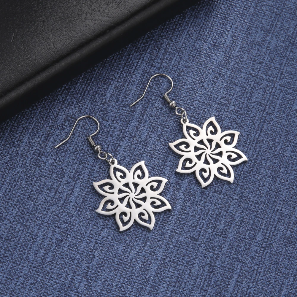 Dawapara zia sun symbol ohrringe für frauen männer new mexico symbol heilung wärme amulett edelstahl schmuck – Detail 16