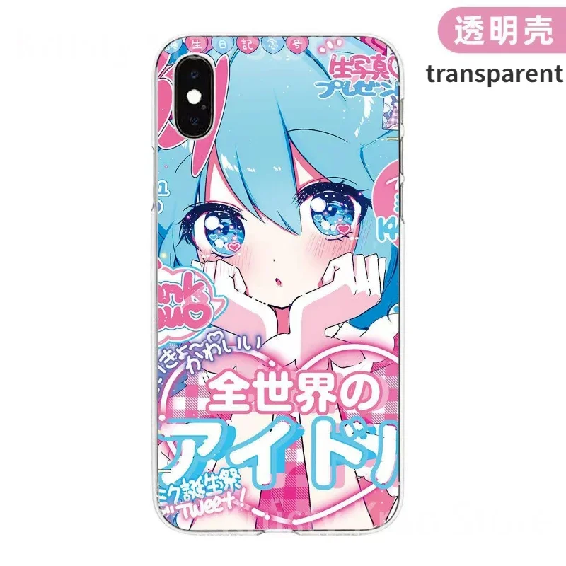 Hatsune Miku Kawaii Phone Case for IPhone 14 Pro Max 13 12