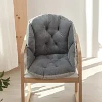 Plush Thickened Warm Dining Chair Cushion, Office Cushion, Integrated Computer Chair Cushion, Student Cushion, 1 Pc 2