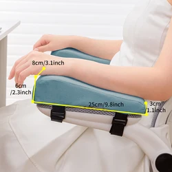 Ergonomic Foam Armrest Cushions for Office Chairs - Elbow Relief and Support Pillow Pads (1pair blue)