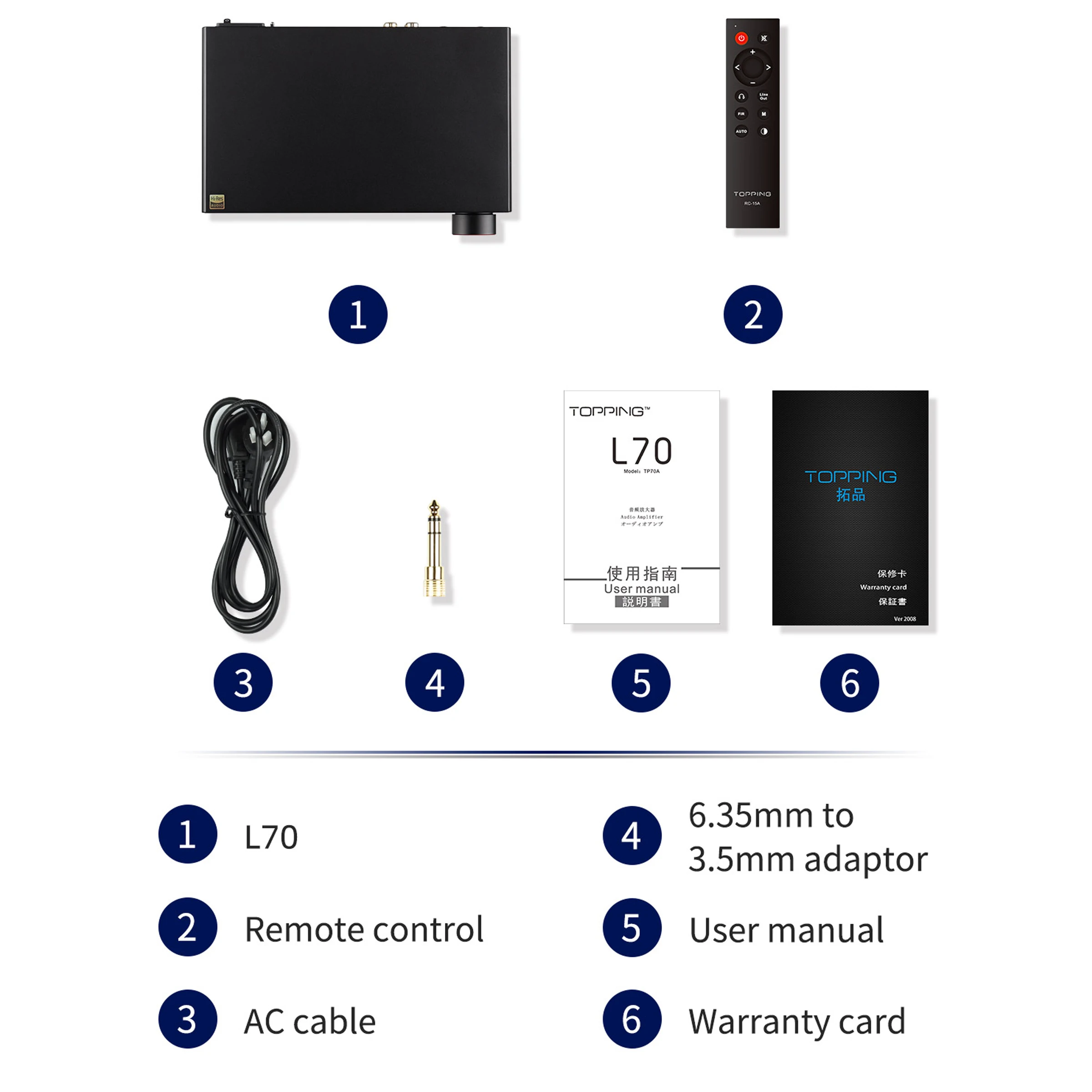 TOPPING L70 フルバランス NFCA ヘッドフォンアンプ プリアンプ申請 4Pin XLR+4.4 Balanced+6.35mm | TOPPING L70 フルバランス NFCA ヘッドフォンアンプ