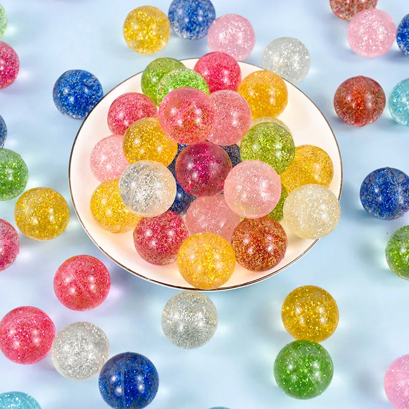 10Pcs 32mm Space Starry Planet Jumping Bounce Ball Rubber Elastic Ball Outdoor Stress Relief Toy Kids Birthday Party Favors Gift