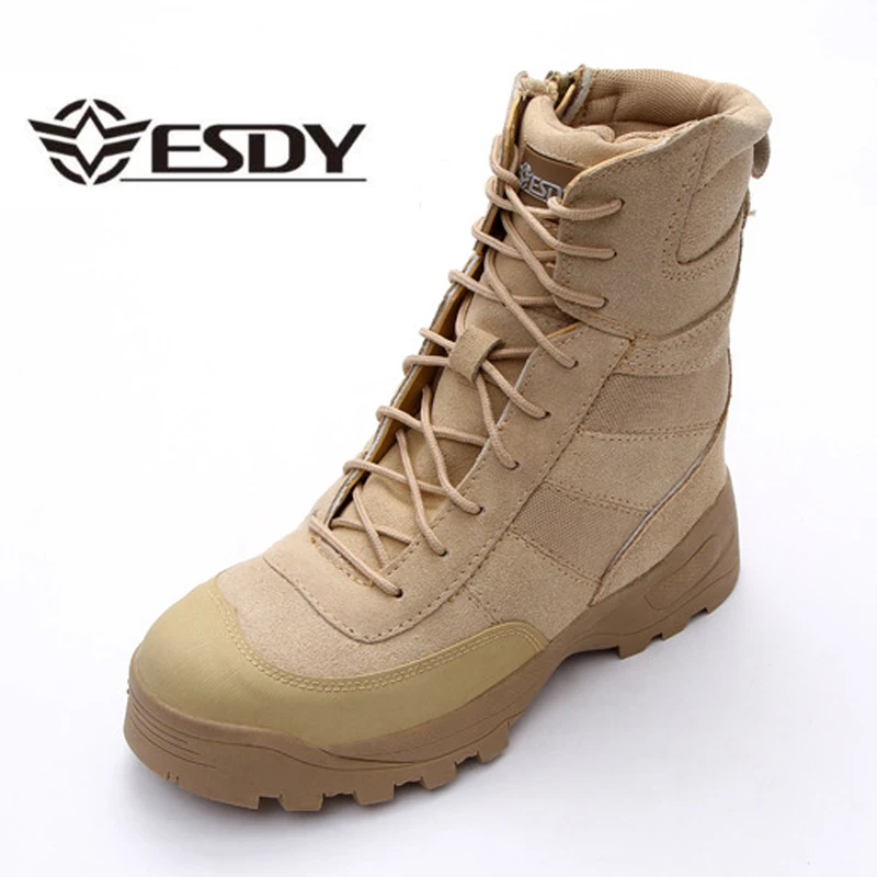 Winter Desert Boots Men's Wearable Breathable Combat Shoe Men Travel Tactical Boots Tactical Boot Size 38-45