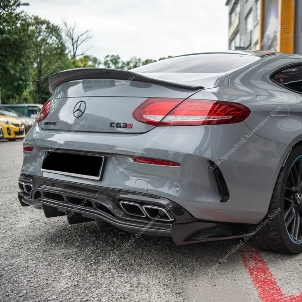 Для Mercedes C205 PSM стиль задний спойлер крыло C Класс купе C200 C250d C300 C400 C43 C63 AMG задний спойлер багажника 2015-2021 Настройка