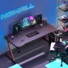 Gaming Desk Computer Desk with Carbon Fiber Surface, Gaming Table Z Shaped PC Home Office 63in, Computers Desks 5