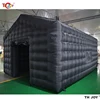 7x5m Disco Light N Fog Machine Black Cube Blow Up Bar Tent Inflatable Nightclub Portable Inflatable Party Tent Free Air Shipping 3
