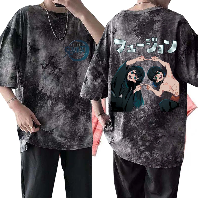 

Japanese Harajuku Anime Akaza Tokitou Muichirou Funny Gift Clothes Men Women T-Shirt