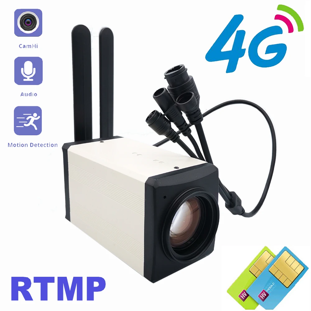 4G 30X зум 1080P RTMP Push Stream IP-камера беспроводная гуманоид HQCAM IMX307 система безопасности