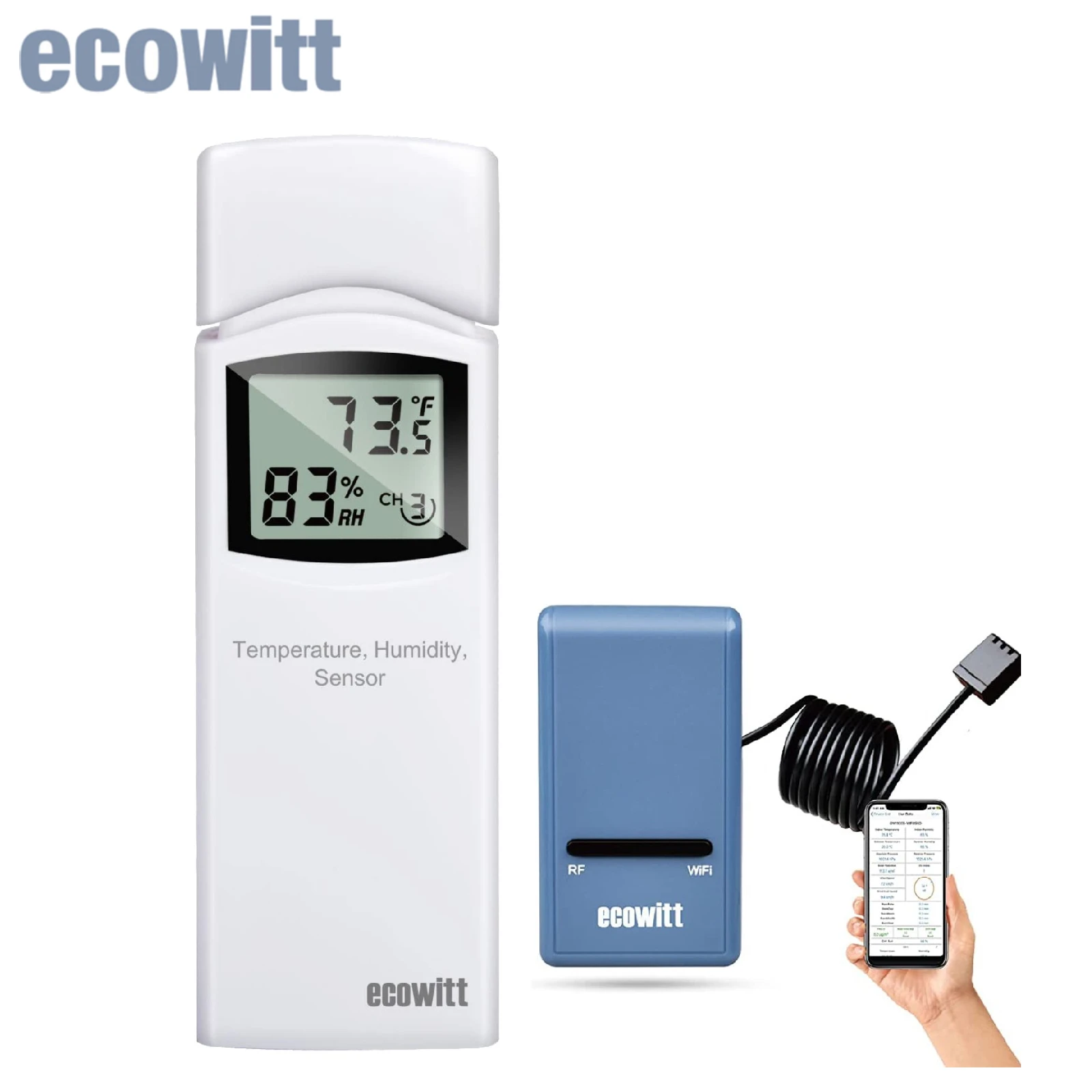 ecowitt-gw1104-gateway-per-stazione-meteorologica-wi-fi-con-sensore-di-temperatura-e-umidita-multicanale-wireless-igrometro-termometro