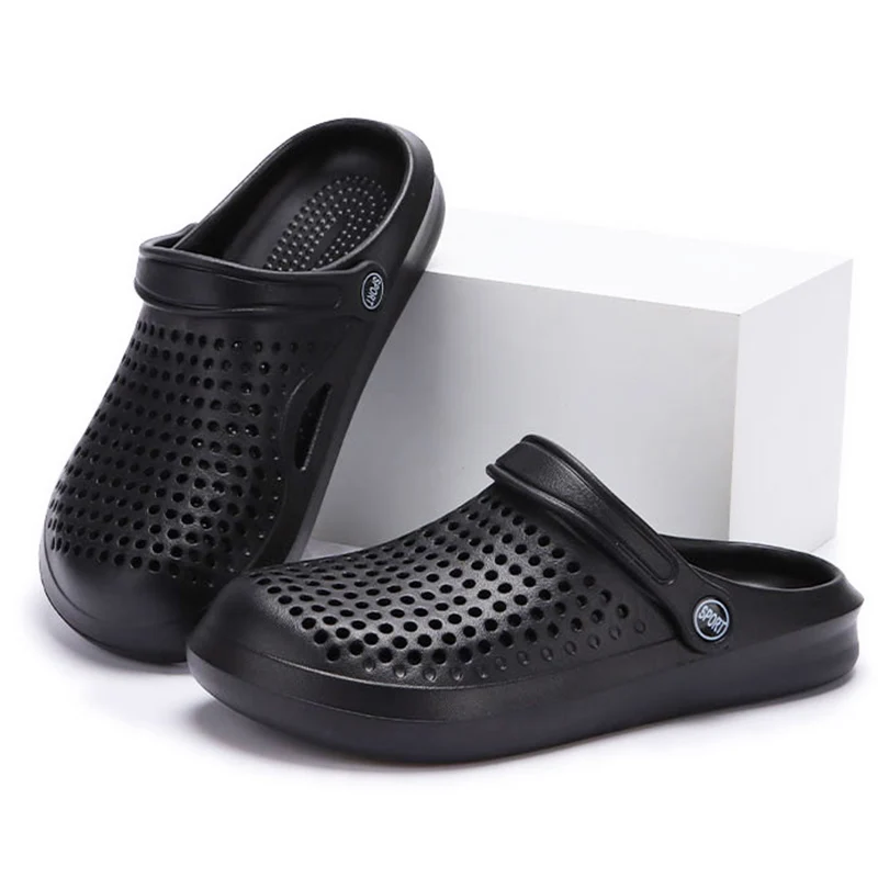 2025 New Breathable Flat Sandals Women Hollow Out Eva Non Slip Beach Slippers Woman Summer Lightweight Soft Sole Clogs Shoes