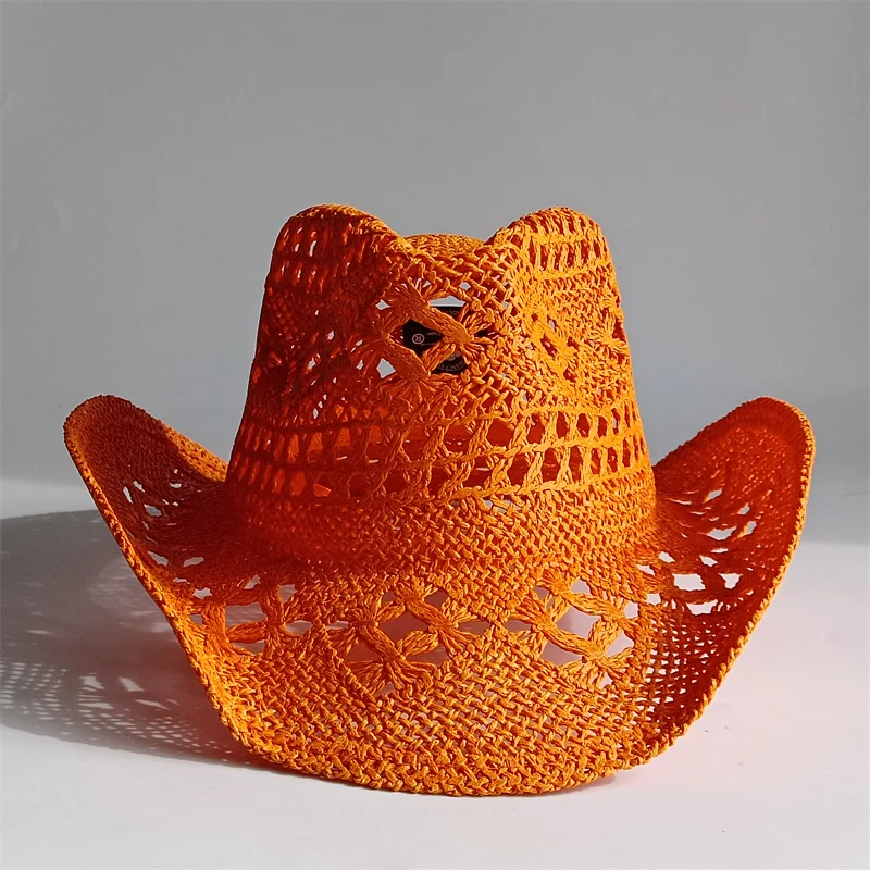 Damenhüte, Cowboyhut, Retro-Strohhut, 2025, Sonnenhut, neue Männer und Frauen, Jazz-Cowboyhut, Stroh-Sonnenhut, Sommerhut, Sombrero – Detail 17